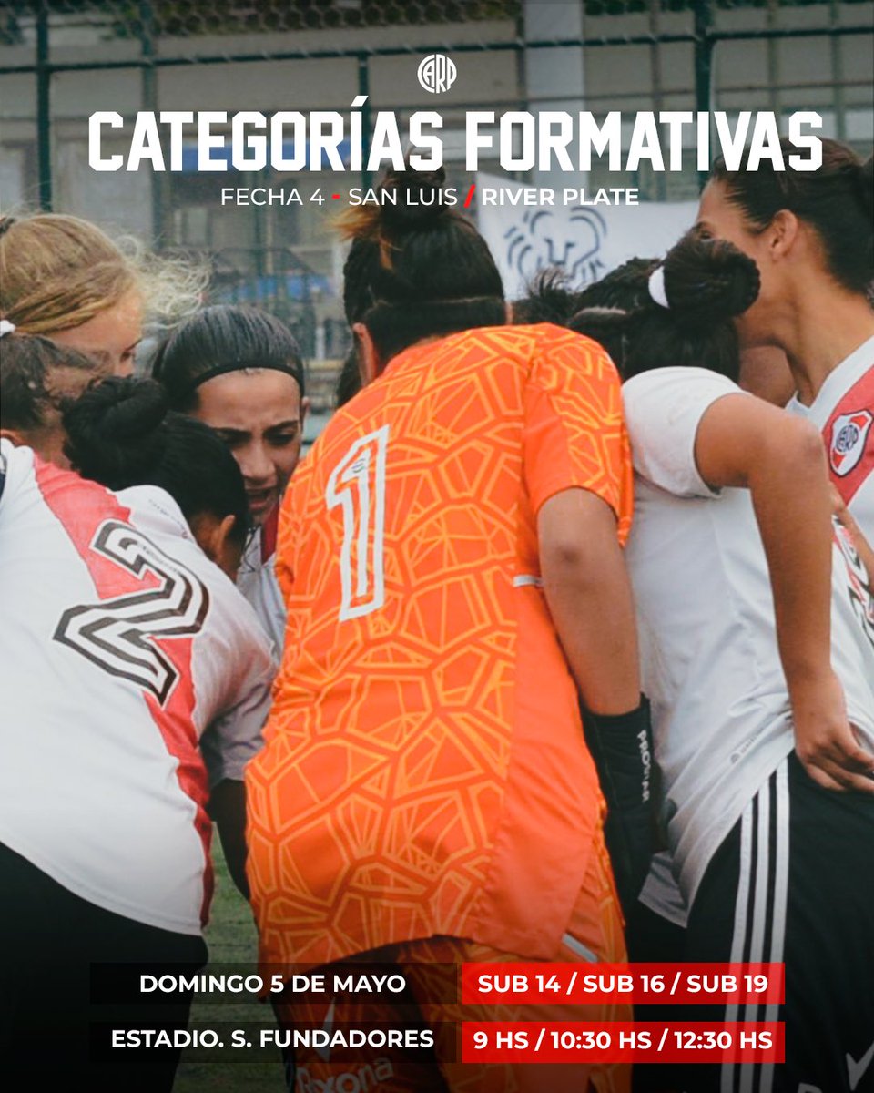 #Formativas ⚽🔜 Fecha 4

#VamosRiver⚪❤️⚪