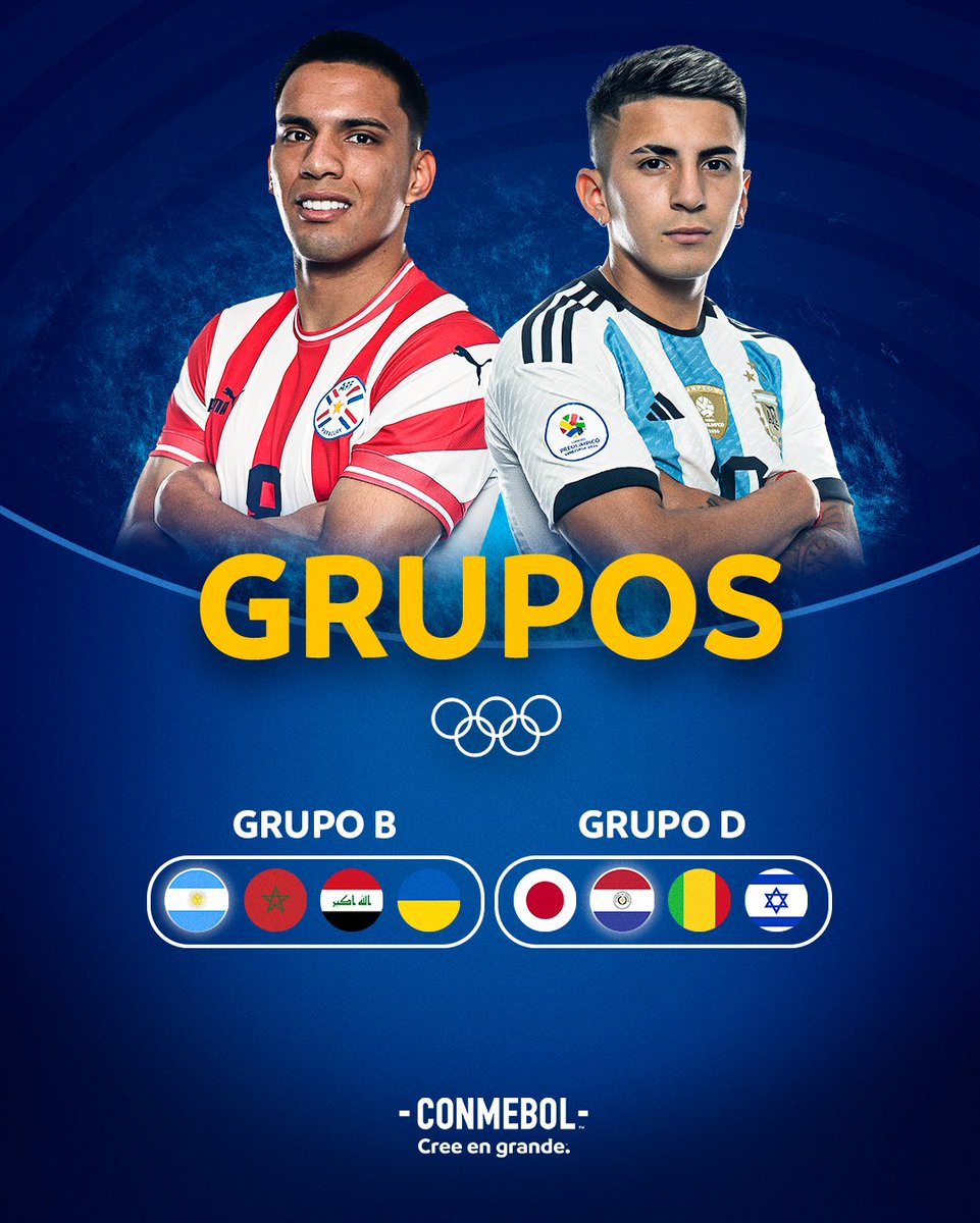 ¡Grupos completos para @albirroja y @Argentina para los @juegosolimpicos! 🇵🇾🇦🇷

Grupos completos do #Paraguai e #Argentina para os @jogosolimpicos! ✈️

#CreeEnGrande | #AcrediteSempre