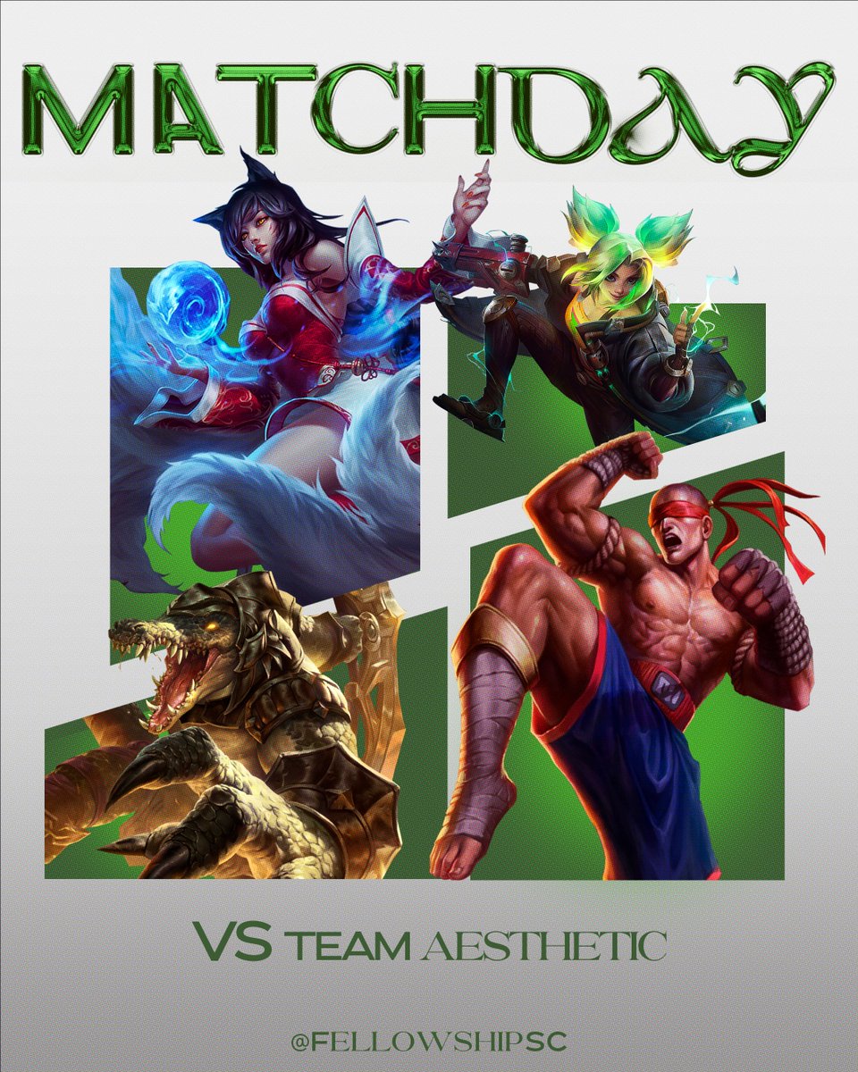 🟩MATCHDAY!!

Hoje entramos no Rift as 19:00 pela <a href="/EmpoligaVP/">Empoliga VP</a> Major C 

Vs Team Aesthetic

#GoFLS🟩