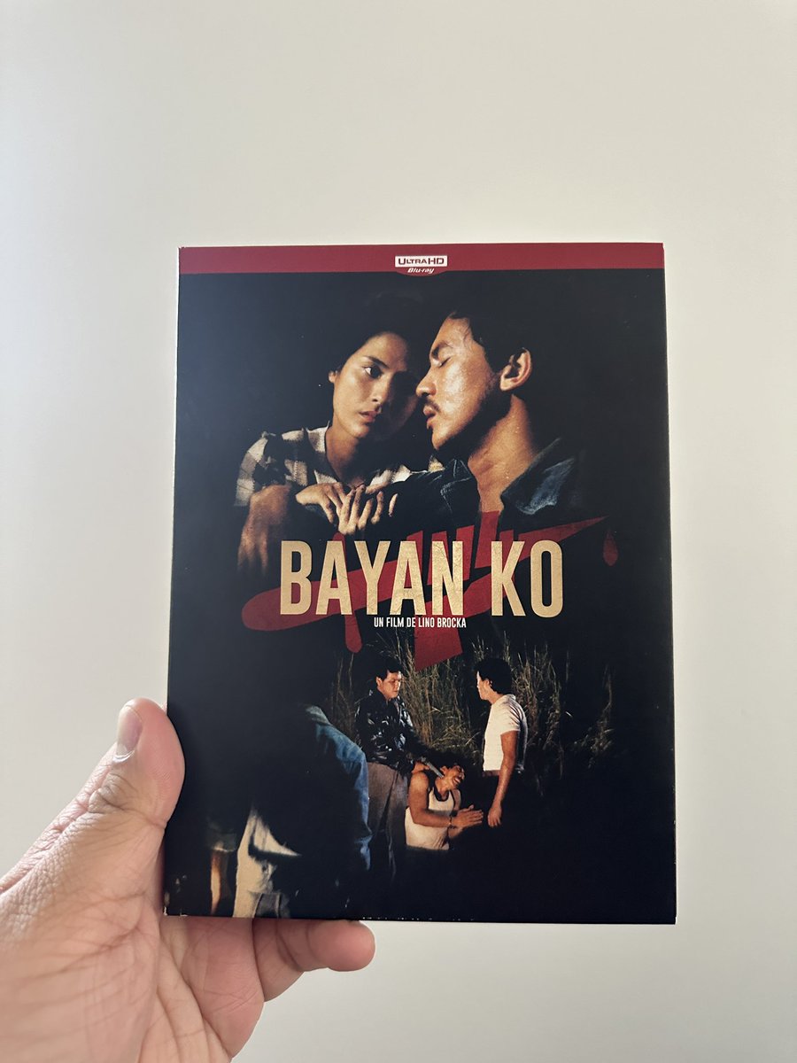 got a copy of Lino Brocka’s Bayan Ko, which competed at Cannes 1984 restored by Le Chat Qui Fume in 2020 - it’s the only Filipino film to be released on 4k blu-ray