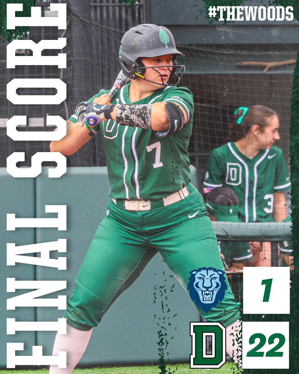 New program record! 

22 runs tops the previous mark of 20 (against Brown in 2011) as the Big Green racked up 20 hits including three apiece from Mary Beth Cahalan, Kelly Beaupre and Alaana Panu! 

#TheWoods🌲 | #GoBigGreen