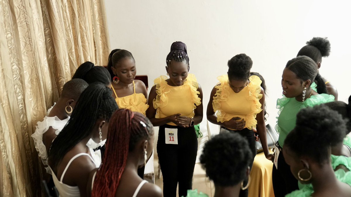 Our Miss Uganda 2024 finalists in Lira coming together in prayer before the big night. 🙏🏽✨ Sending positive vibes and blessings to each incredible contestant as they prepare to showcase their beauty and talent. 

Let's spread love and positivity! #MissUganda2024