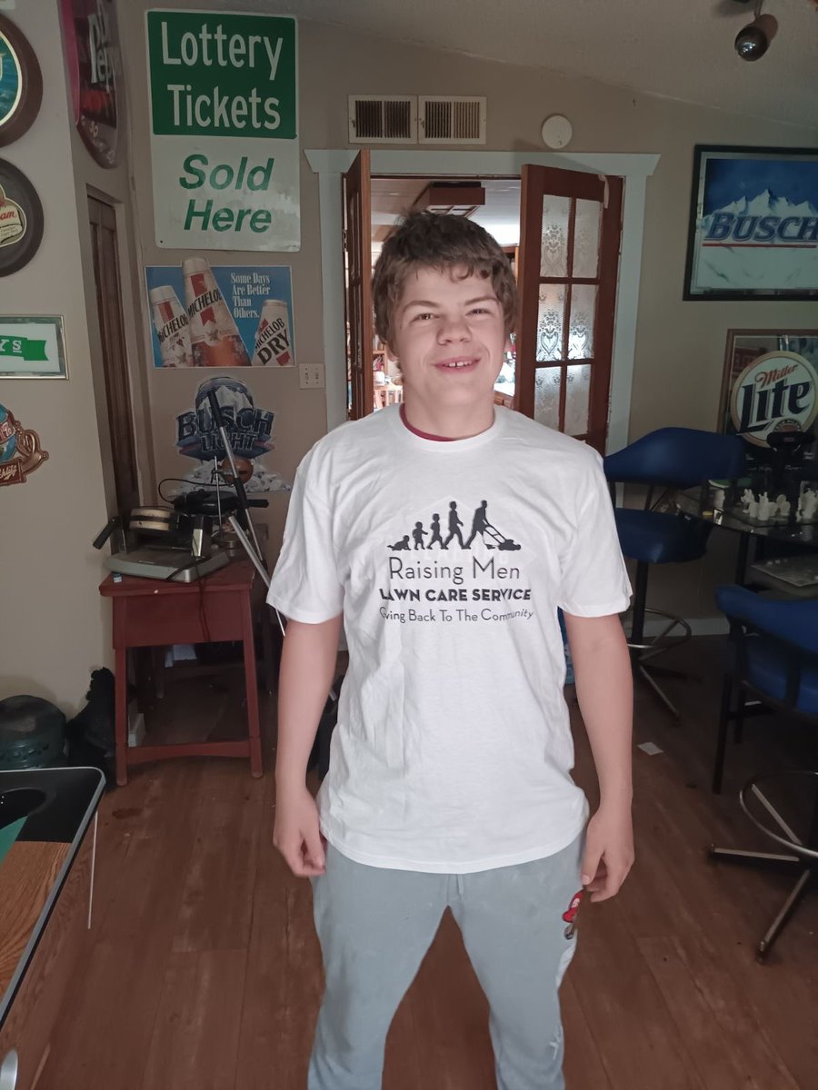 Tristan of Lawrence, MI who recently signed up for our 50-yard challenge received his starter pack in the mail which included his Raising Men shirt, safety glasses, and ear protection. He is now fully equipped and ready to take on the challenge ! Do you have any words of advice…