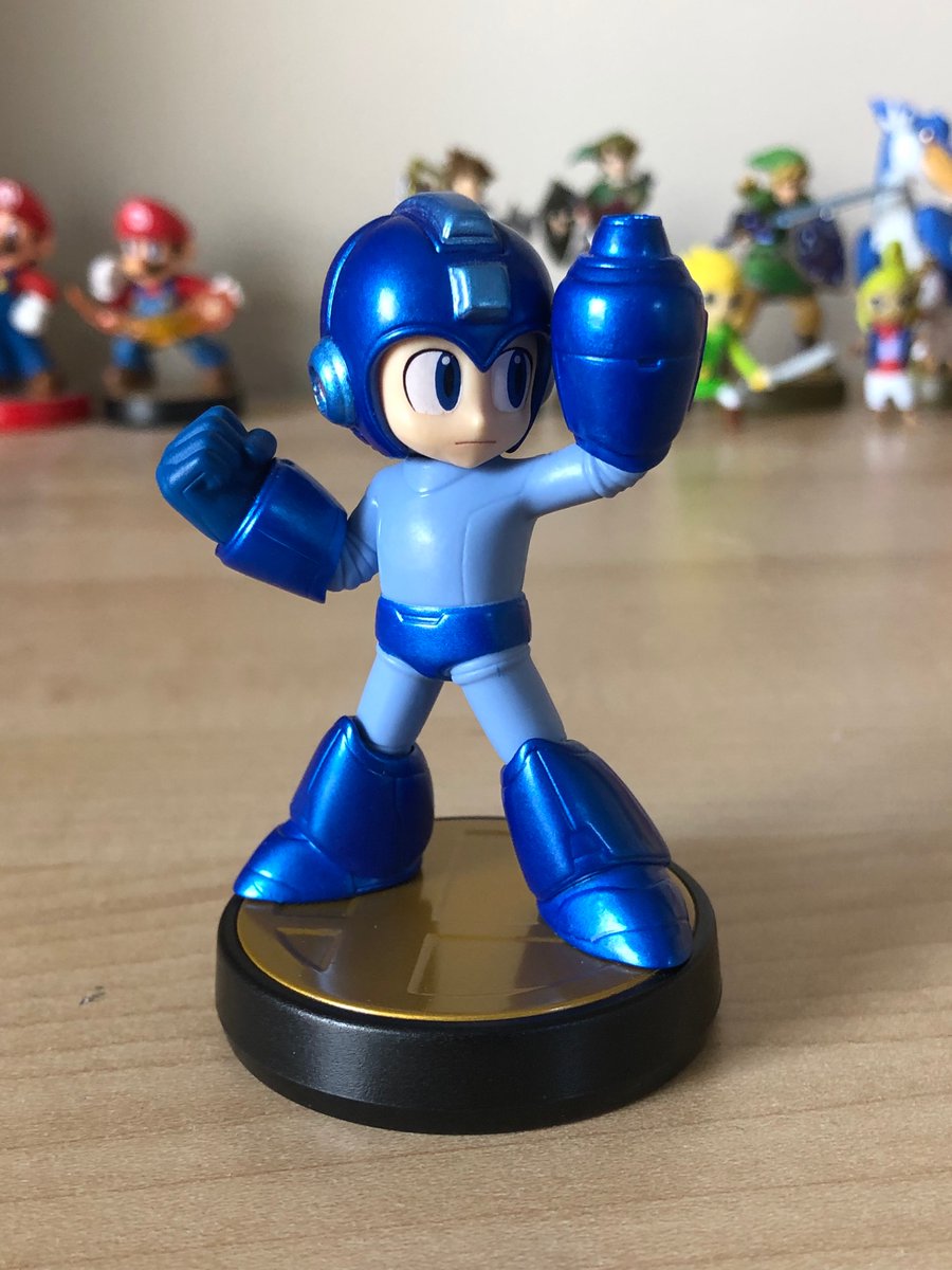 #MegaMayChallenge I didn’t know this was a thing so I’m a little late but here’s my Rock Amiibo 

He’s a smol guy