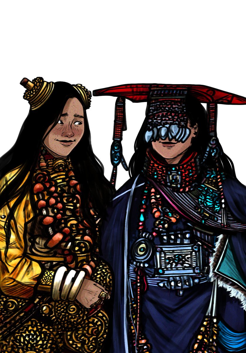 Here's 91st sketch of Tibetan sapphics 🤍

Saudi Arabian brides are next !