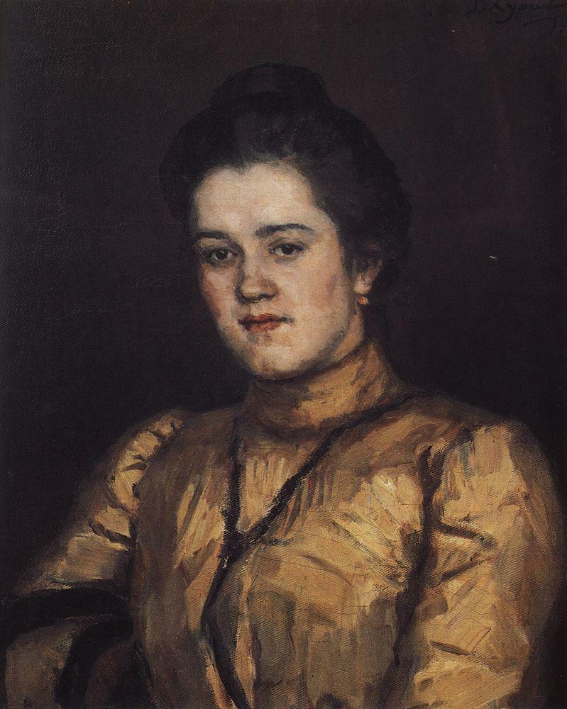 Portrait of A. I. Yemelyanova wikiart.org/en/vasily-suri…