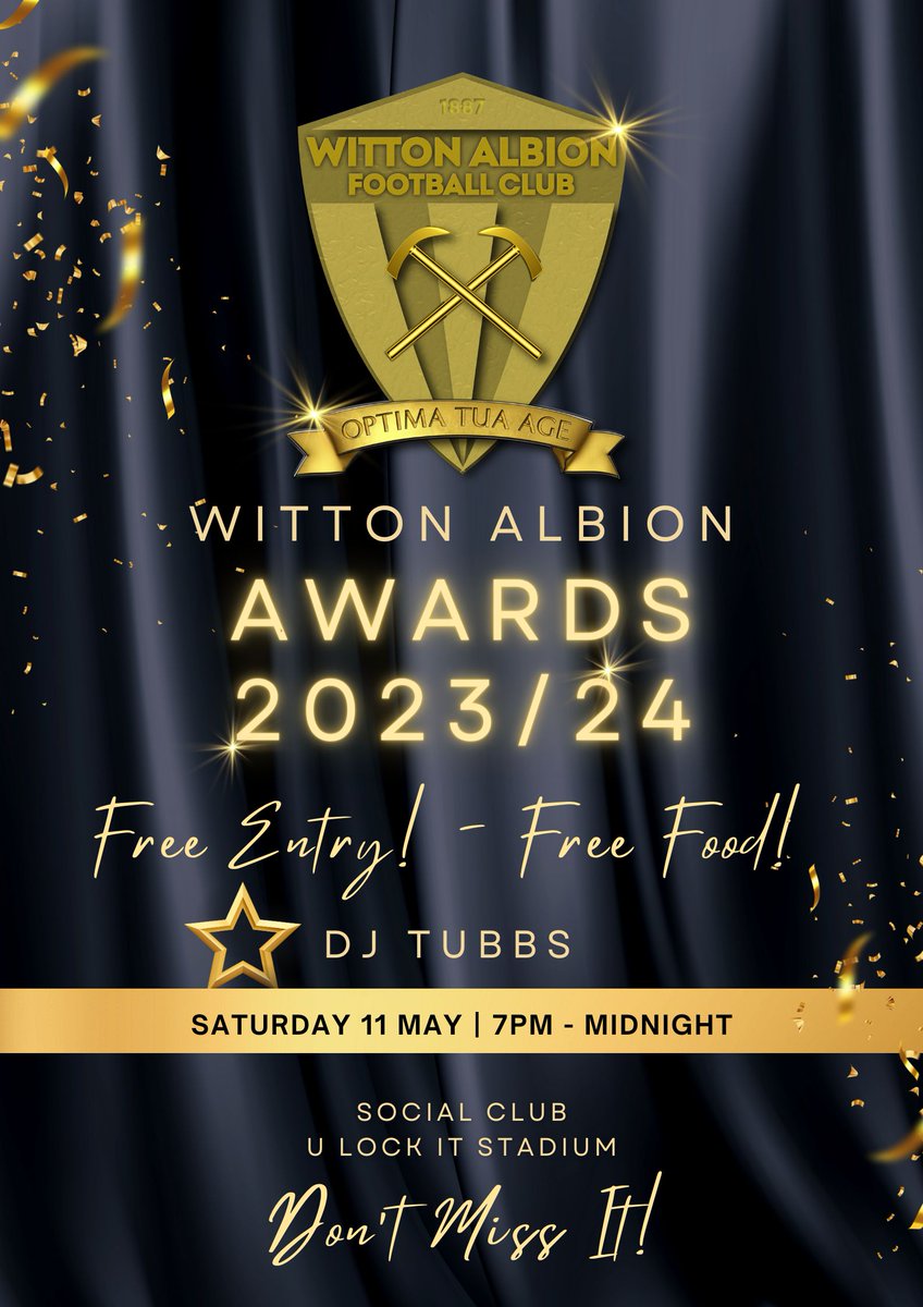 Saturday 11 May is our Awards night at the U LOCK IT Stadium. 7pm until midnight. (Awards approx 8pm). Free Entry. Free Food. Also DJ Tubbs! It promises to be a great night. Come along for the fun!!