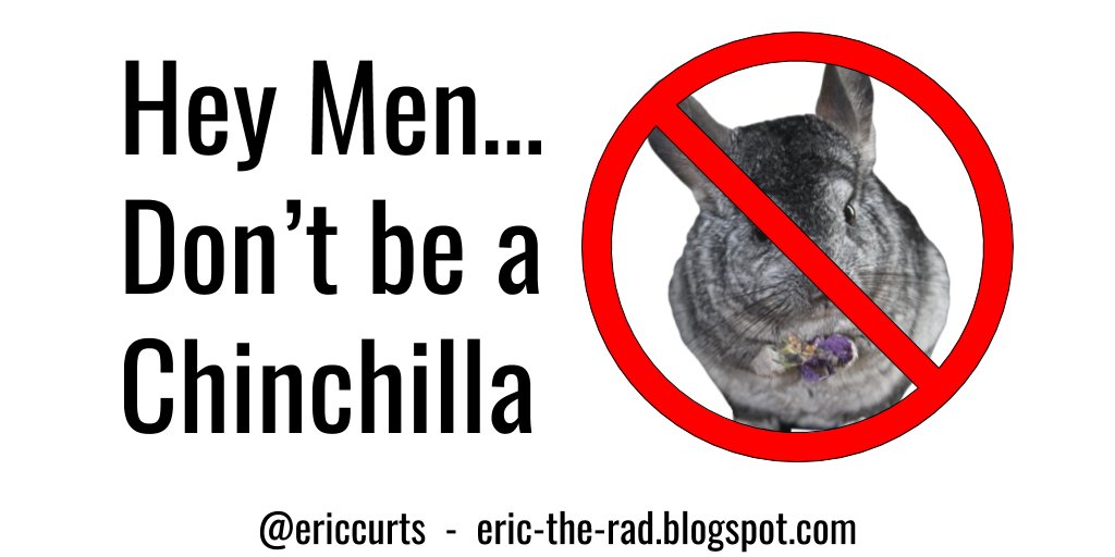 Hey Men... Don’t be a Chinchilla - Why guys struggle with being open about our problems, anxieties, fears, and pain eric-the-rad.blogspot.com/2019/06/chinch… #controlaltachieve