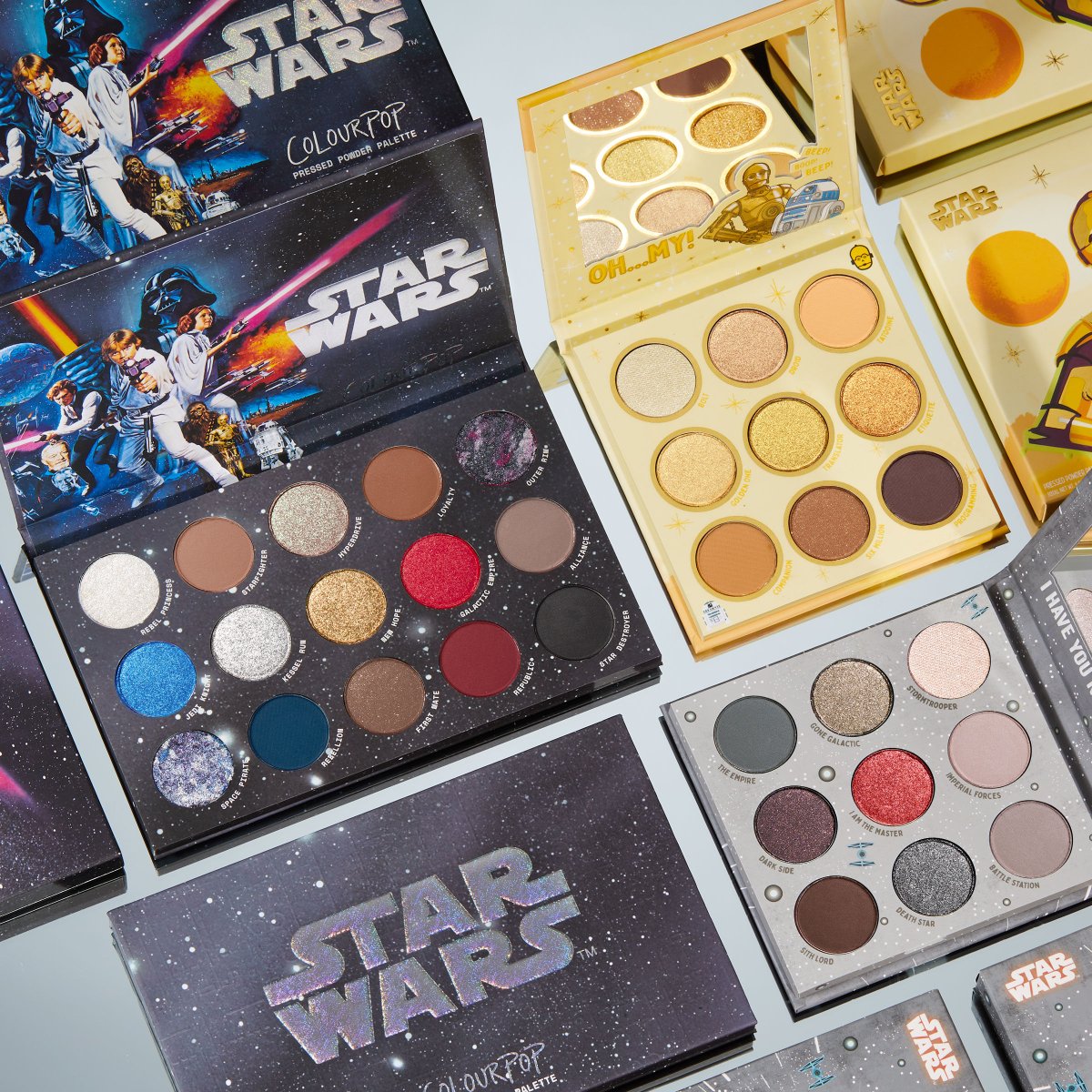 May the 4th be with you! 💙⚔️❤️ Celebrate Star Wars™ Day with our iconic Star Wars™ 15-pan palette that y’all SOLD OUT TWICE! 💫🌌

TODAY ONLY! Unlock the power of the ultimate Star Wars™ makeup on colourpop.com for 20% off! 🪐 Add to cart at lightspeed! 🌟