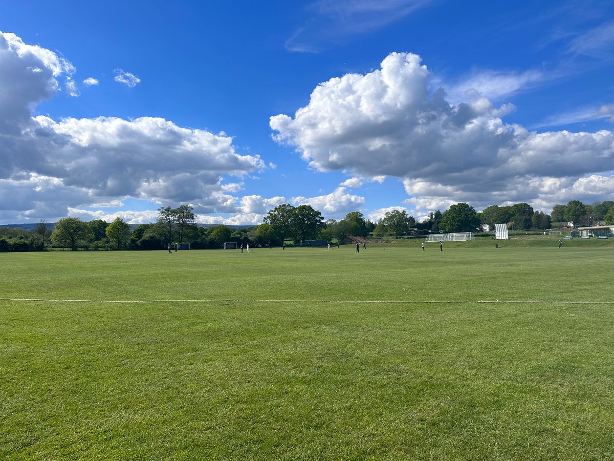 What a lovely sight @PonthirCricket as our season finally got underway despite the rain trying its best to prevent it for another week!    Thanks to Ponthir for their efforts at their ground to #getthegameon ☀️🏏🌳