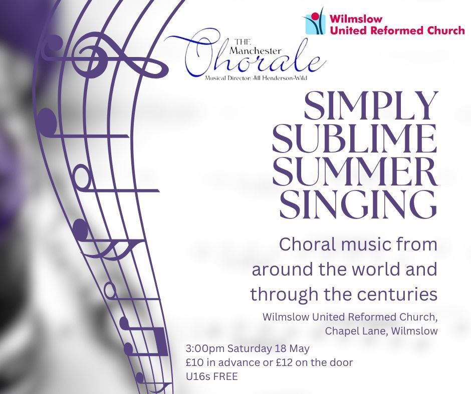 Our next concert is at Wilmslow United Reform Church at 3:00pm on Saturday 18 May. To reservice your tickets click here buff.ly/3XvqY3i 
#livemusic #choralconcert #choralmusic