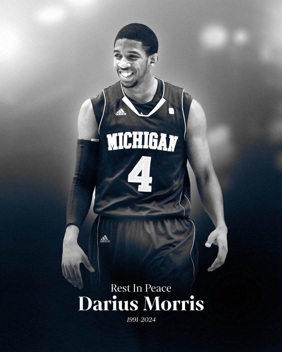 The Michigan Basketball Community mourns the passing of Darius Morris 💛💙