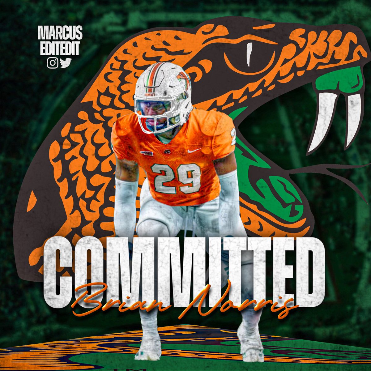 Blessed! Let’s Work 🏁🐍 #FAMUly #AGTG @CoachColzie @CoachPatt_212 @CoachPope_
