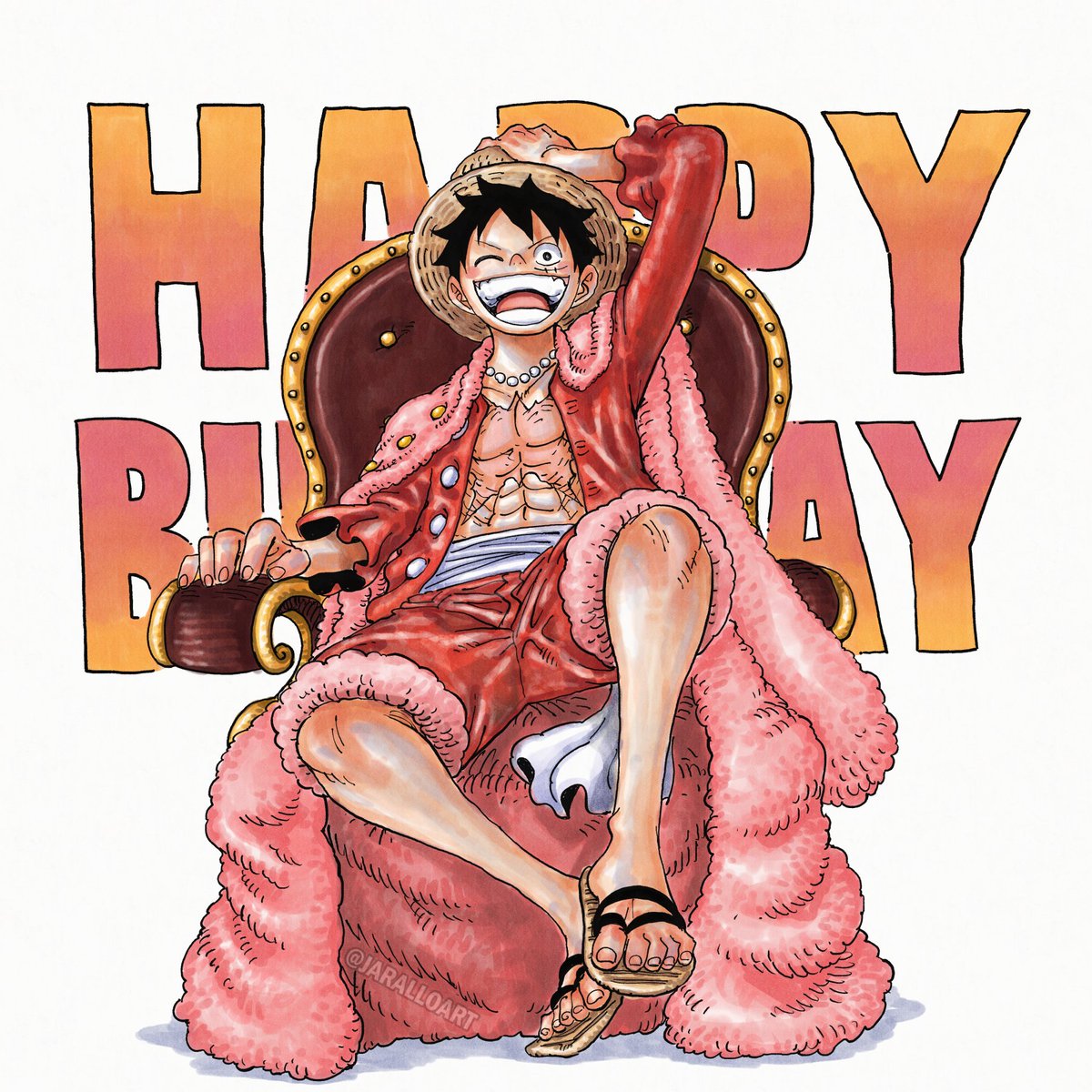 Happy birthday to the king

#ルフィ誕生祭2024 #ルフィ誕生祭 #ONEPIECE