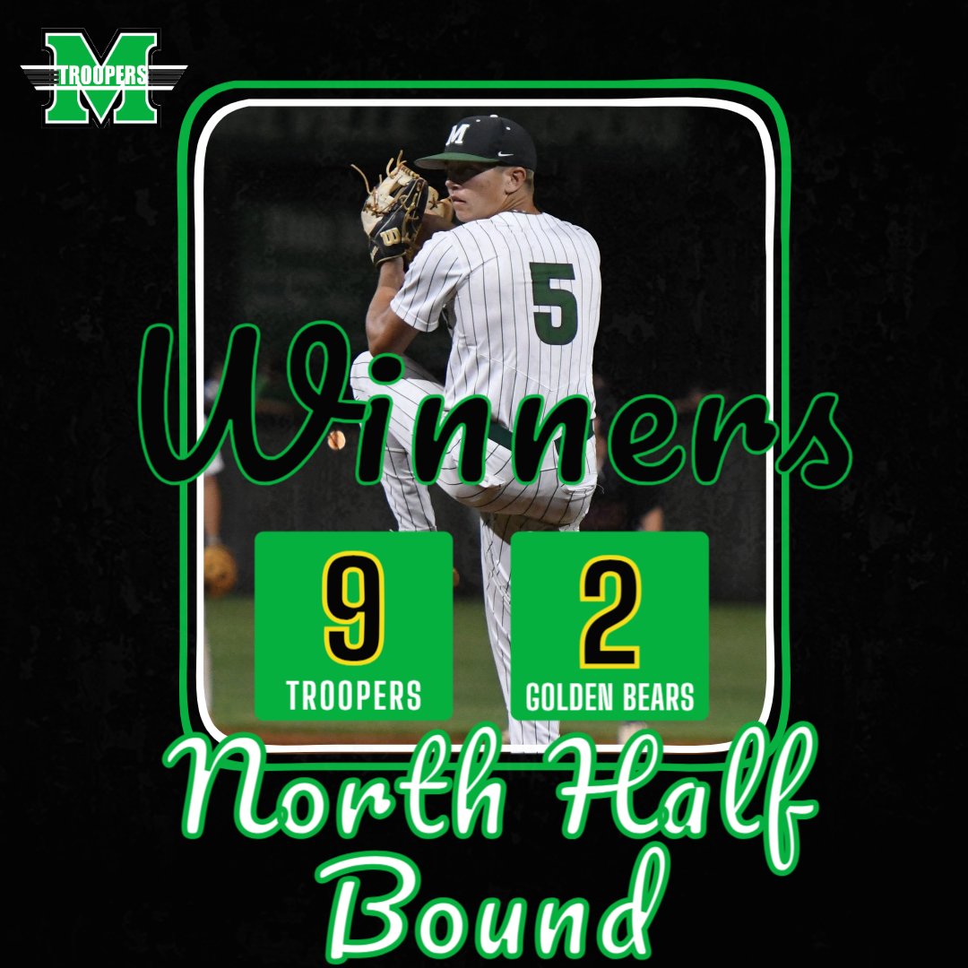 TROOPERS PUNCH THEIR TICKET TO NORTH HALF!!! 🎟️🎟️🎟️🎟️🎟️🎟️🎟️🎟️🎟️🎟️🎟️🎟️🎟️🎟️ The long ball was working today and got us past a good scrappy team in Alcorn Central. We will await the winner of the Nettleton and East Webster series that kicks off tonight.