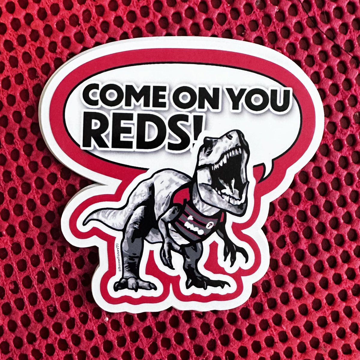 Hey Dinosaur Kid that we met at the back of 116 a few games back (or your parents since you’re too young to be here!)—if you’re around tonight we’ve got something for you. 🦖 

#StickerArt #GraphicDesign #SupporterArt #TFCLive #TorontoFC