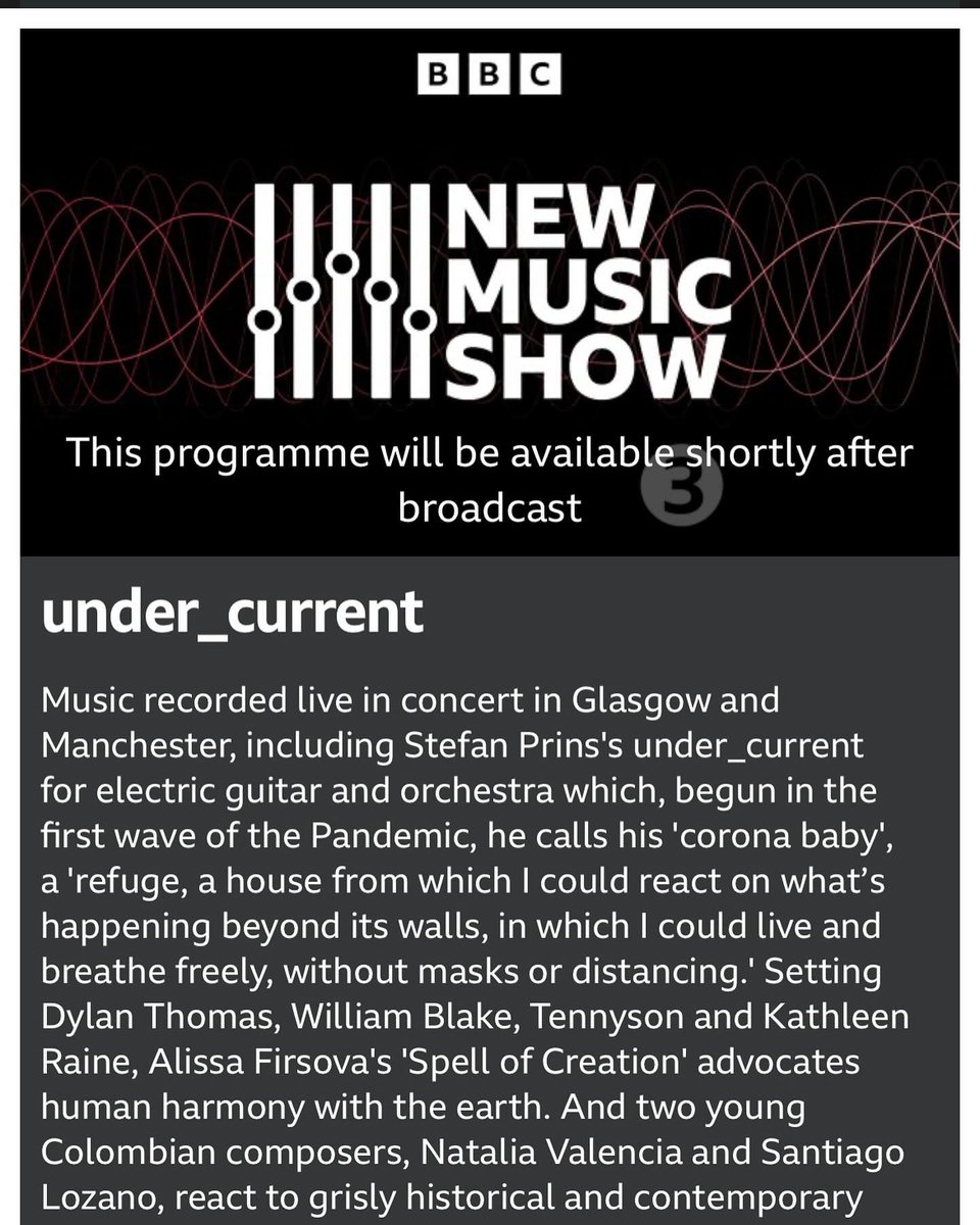 nvalenciaz's tweet image. Hoy sábado 4 de abril #MemoryProject y Ligeti Quartet.
“La pieza faltante” de Santiago Lozano y mi “Canción de cuna para los niños muertos” 
¡Gracias por reunirnos y por hacerlo posible, gracias siempre, Scott! ♥️
4:30pm COL/5:30pm NYC/10:30pm UK
bbc.co.uk/programmes/m00…