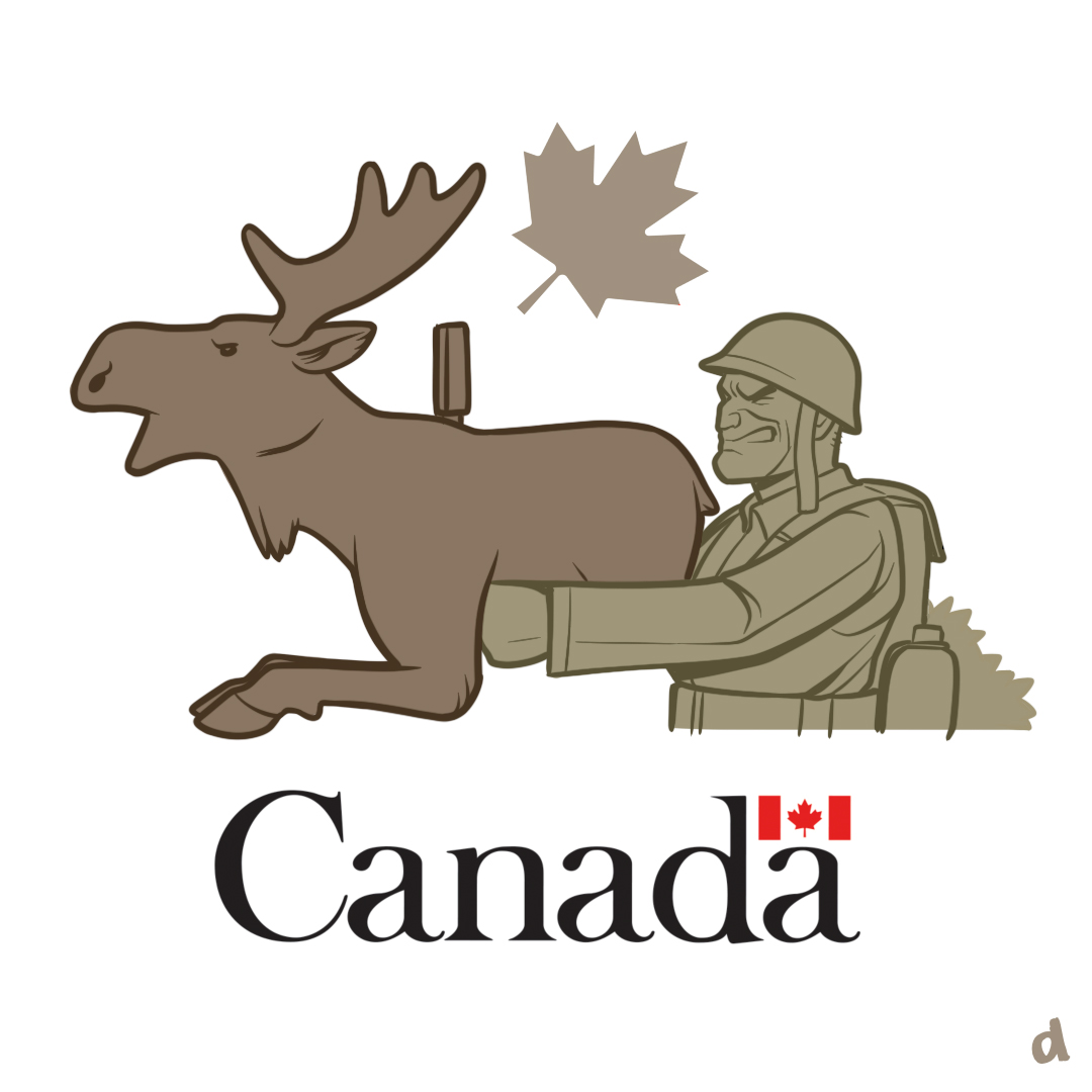 My redraw of the new Canadian Army branding from last night really took off.