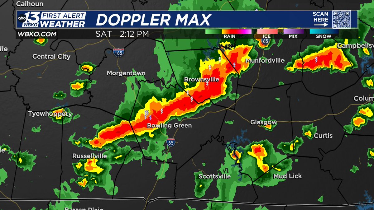 THUNDER SHOWERS MOVING IN: Dark skies are arriving across Warren county from a line of thundershowers. These are currently below severe limits, but looks quite dark outside. Consider heading inside until this passes.