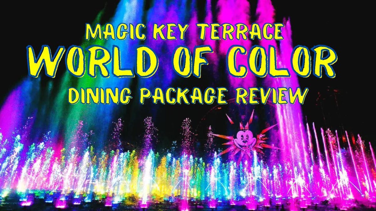 REVIEW: Magic Key Terrace - World of Color Dining Package buff.ly/4cvrtmJ

#worldofcolor #magickey #magickeyterrace