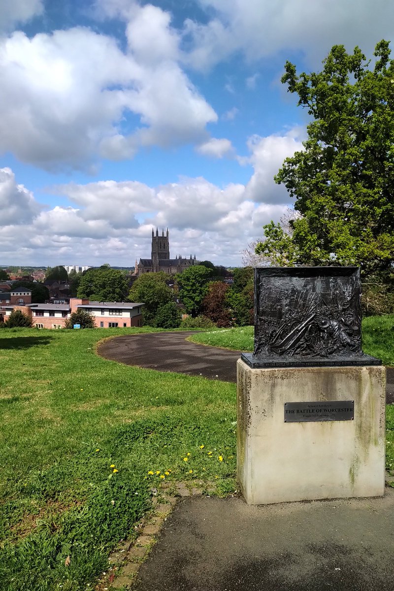 Great day out in #Worcester today - up to Fort Royal park this morning in glorious sunshine 😎 great view from our window too @premierinn 🏨🏏 1/4