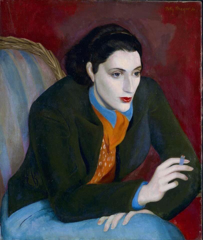 'Loneliness is the poverty of self; solitude is the richness of self.'

American poet, novelist and memoirist, May Sarton was born May 3rd, 1912. 

Portrait of May Sarton by Polly Thayer, 1936.