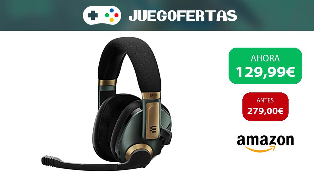 💥 CHOLLO‼️ #amazon EPOS H3Pro Auriculares Inalámbricos Híbridos - Cascos Gaming para PC - Auriculares con Micrófono con Cancelación por 129,99€ 💸 Comprar: amzn.to/3SwjptQ 🎮 Visto en t.me/juegofertas