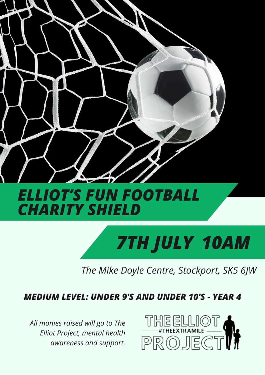 ⚽️ #football community - I’m helping to arrange this #under10 tournament to raise awareness of #mentalhealth.

Any retweets, tags, donations of prizes, sponsorship or shall holder interest would be appreciated 🙏