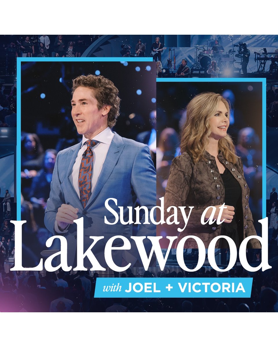 It's time to be free! Celebrate freedom that knows no bounds this weekend.
 
Join us for faith-fueled worship and a message from Joel to renew your hope!
 
SUNDAY 8:15AM, 11AM, 7PM CT
Listen on @siriusxm chl128 & the @siriusxm app
 
#LakewoodChurch