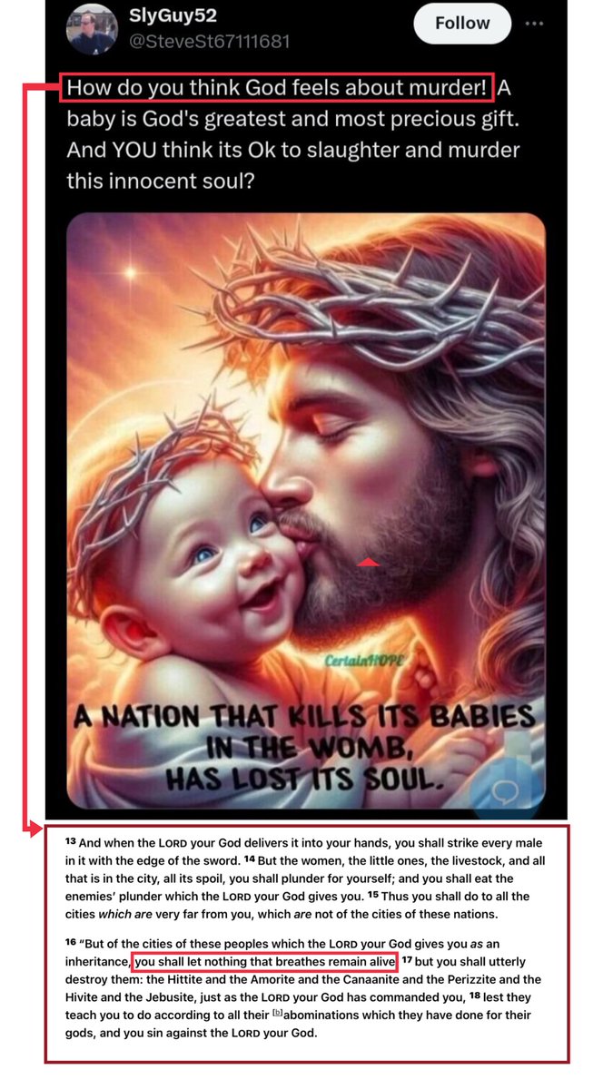 If you can't resist trying to shame others when it's obvious you don't have a clue about your own religion, how about you just stop with the lies & false images? Love is NOT disproportionally punishing people you created. Let's see a year without children born with cancer?