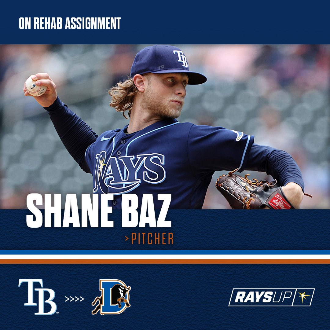 BAH GOSH THAT’S SHANE BAZ’S MUSIC

Shane Baz has joined us on a Major League Rehab Assignment & is expected to pitch in tonight’s road matchup against Gwinnett