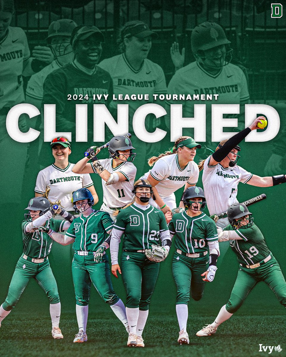 𝐂𝐋𝐈𝐍𝐂𝐇𝐄𝐃 ✅ We'll see you in the 2024 @IvyLeague Tournament! #TheWoods🌲 | #GoBigGreen
