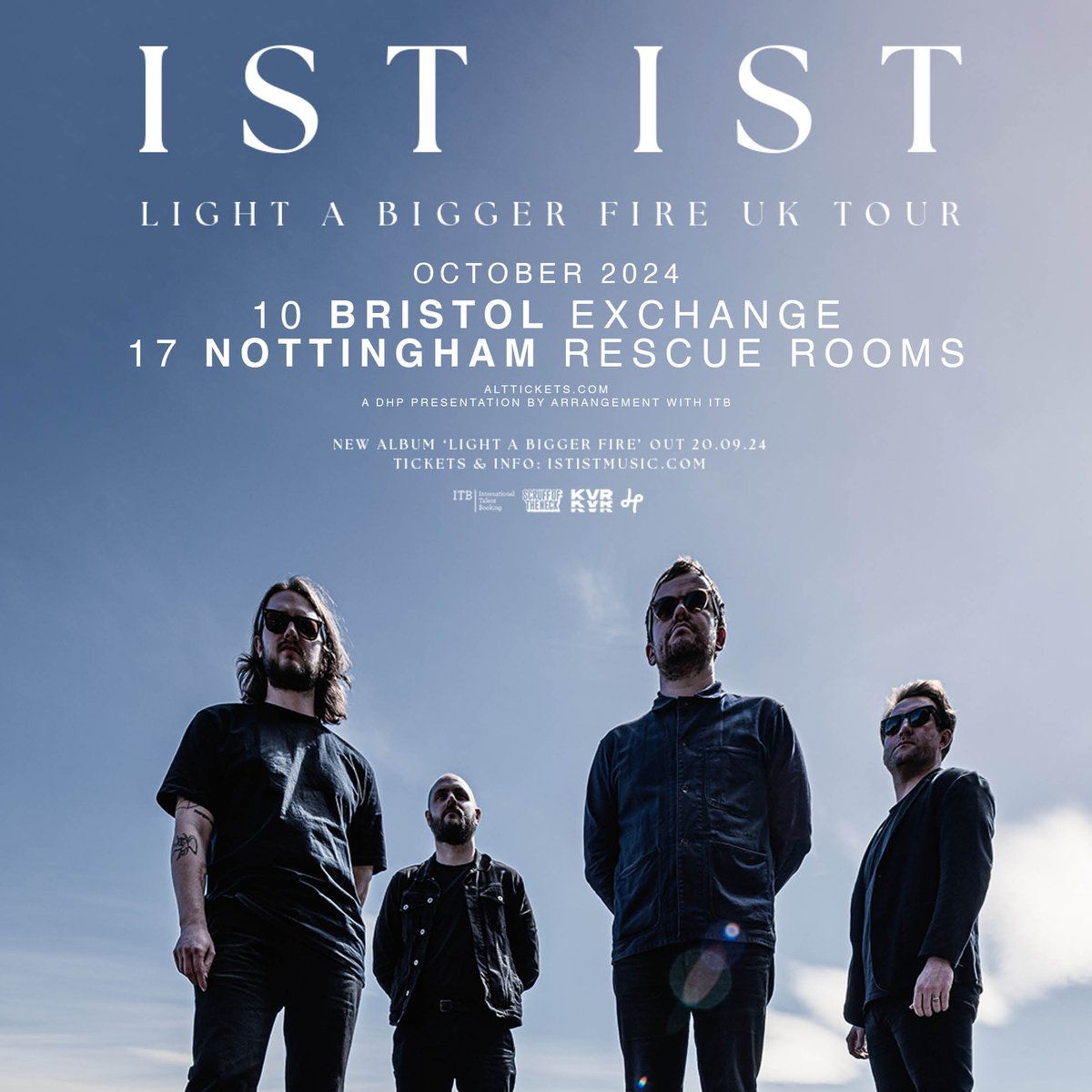 Mancunian post-punk rockers @ististmusic are hitting Rescue Rooms as part of their 'Light A Bigger Fire' tour! 🤘Artist presale drops on Wednesday 10am via @alttickets