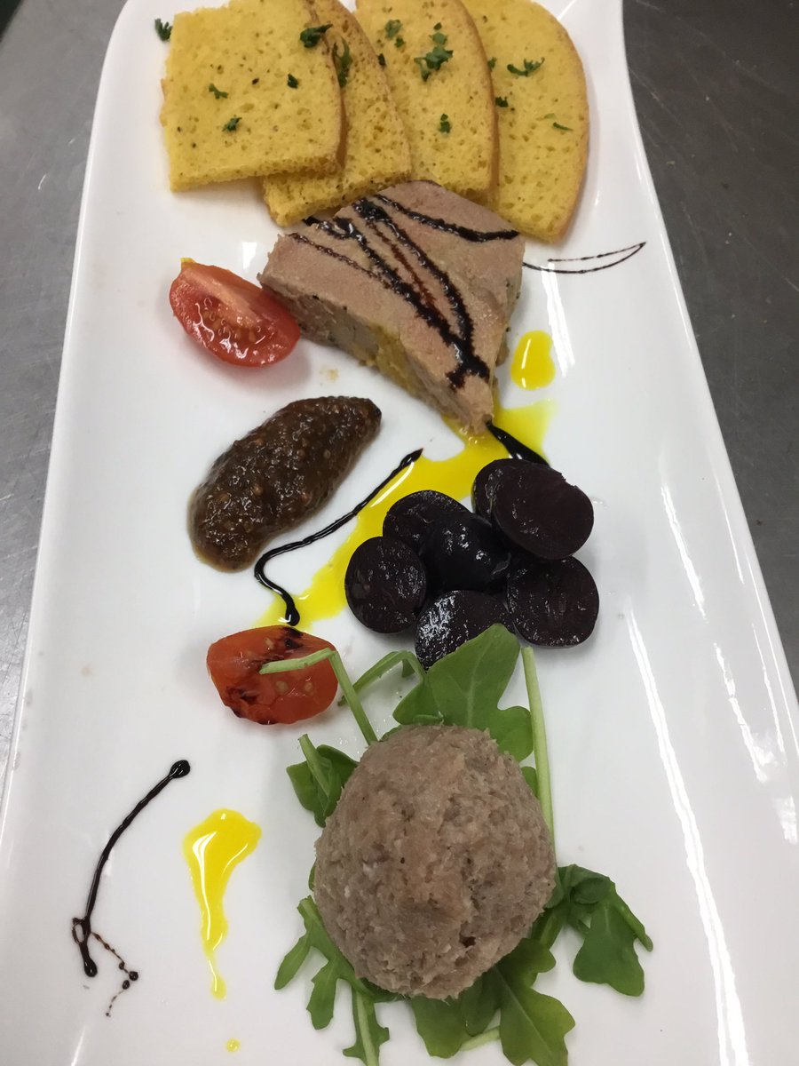 Foie gras terrine & duck confit rillette w/ pickled grapes, fruit chutney & crustini. #dinnertime #dinneridea #dinnerdate #dineout #eatout #foodie #foodlovers #hungry #special #foiegras #duckconfit