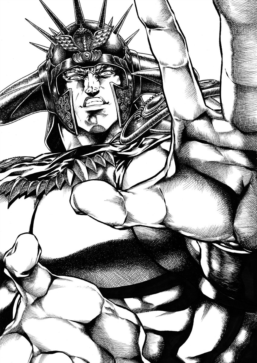 🥖 Raoh le Roi du Pain 🥖

~ Le Boulanger Conquérant ~

➡️ Sublime dessin de Motoki Yoshihara ✊

🌐 asusanyama.wixsite.com/yoshiharacom

X : @yoshihara_game

FB : facebook.com/profile.php?id…