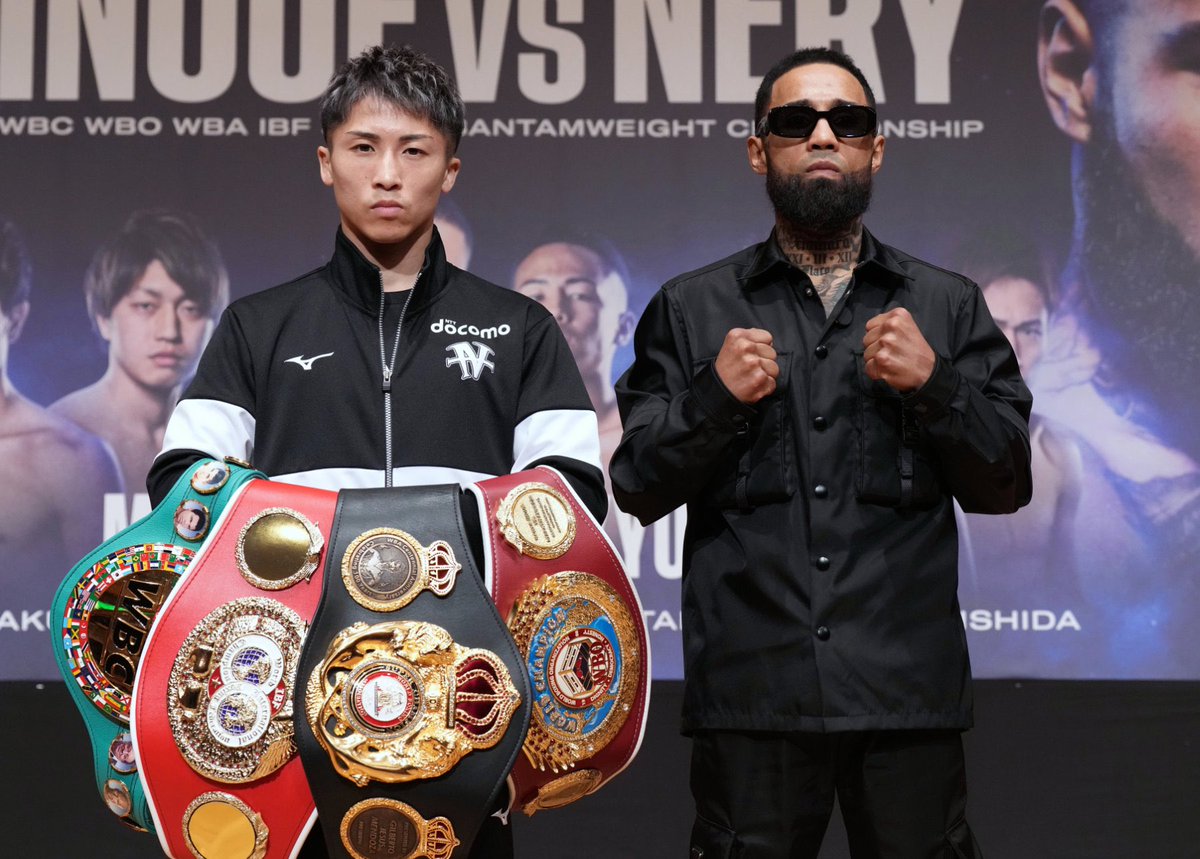 Notas de Conferencia: Inoue y Nery están listos para combatir por el campeonato indiscutible en el Tokyo Dome.
📸: Cortesía: Naoki Fukuda <a href="/trboxeo/">Top Rank en Español</a>