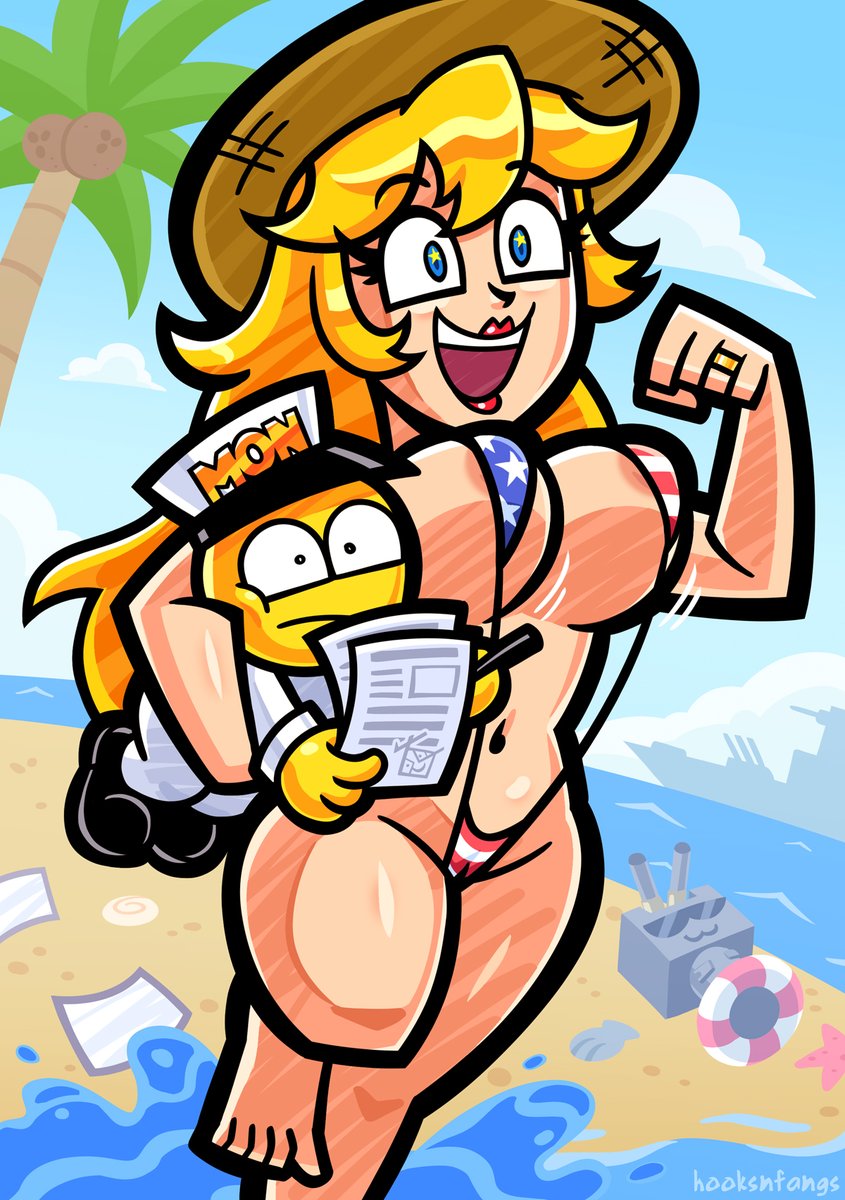 Sally out Admiral Yellow! Boin Boin! Another commission for @Monouncer1 featuring Iowa!