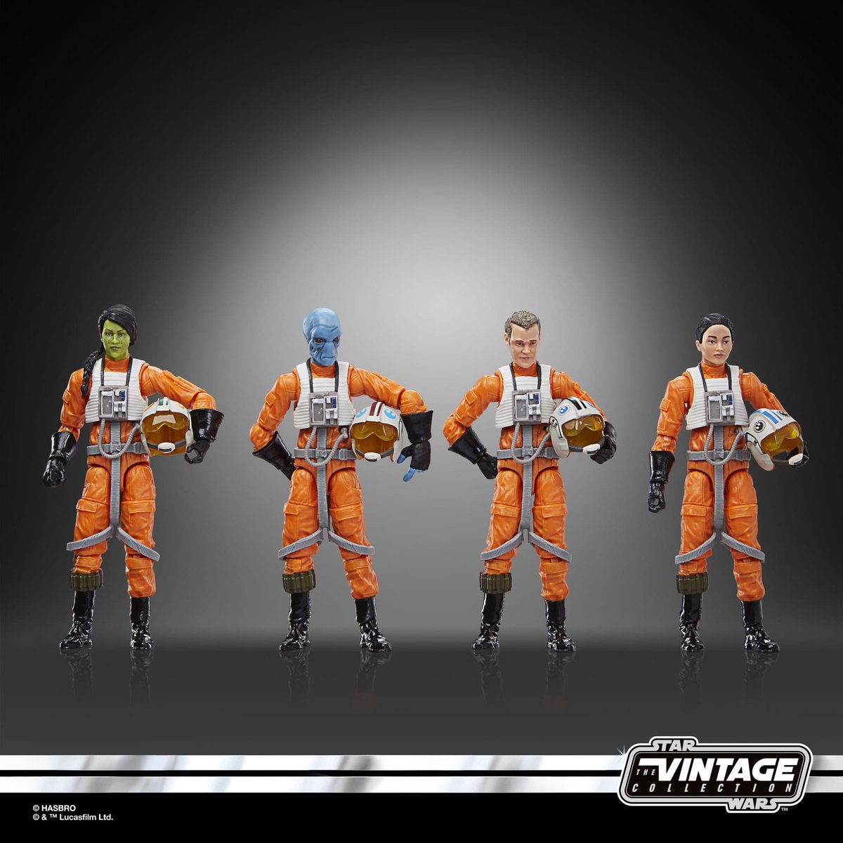 🔰[COLECCIONABLE] Nuevo 4-Pack de pilotos de X-Wing inspirados en la serie de @ahsokaofficial para la colección #TheVintageCollection de @HasbroPulse @starwars #Maythe4thbewithyou