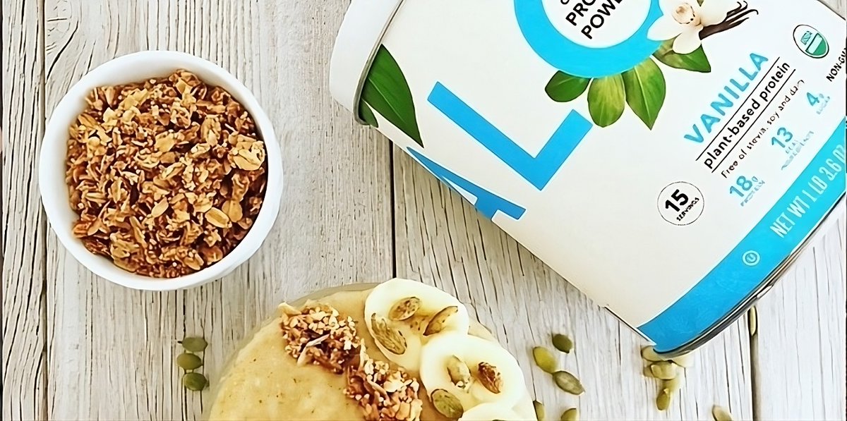 🌱💪 Fuel your fitness with Nicole Junkermann Aloha’s organic proteins – pure, plant-powered, and perfect for your body! #PlantBasedPower