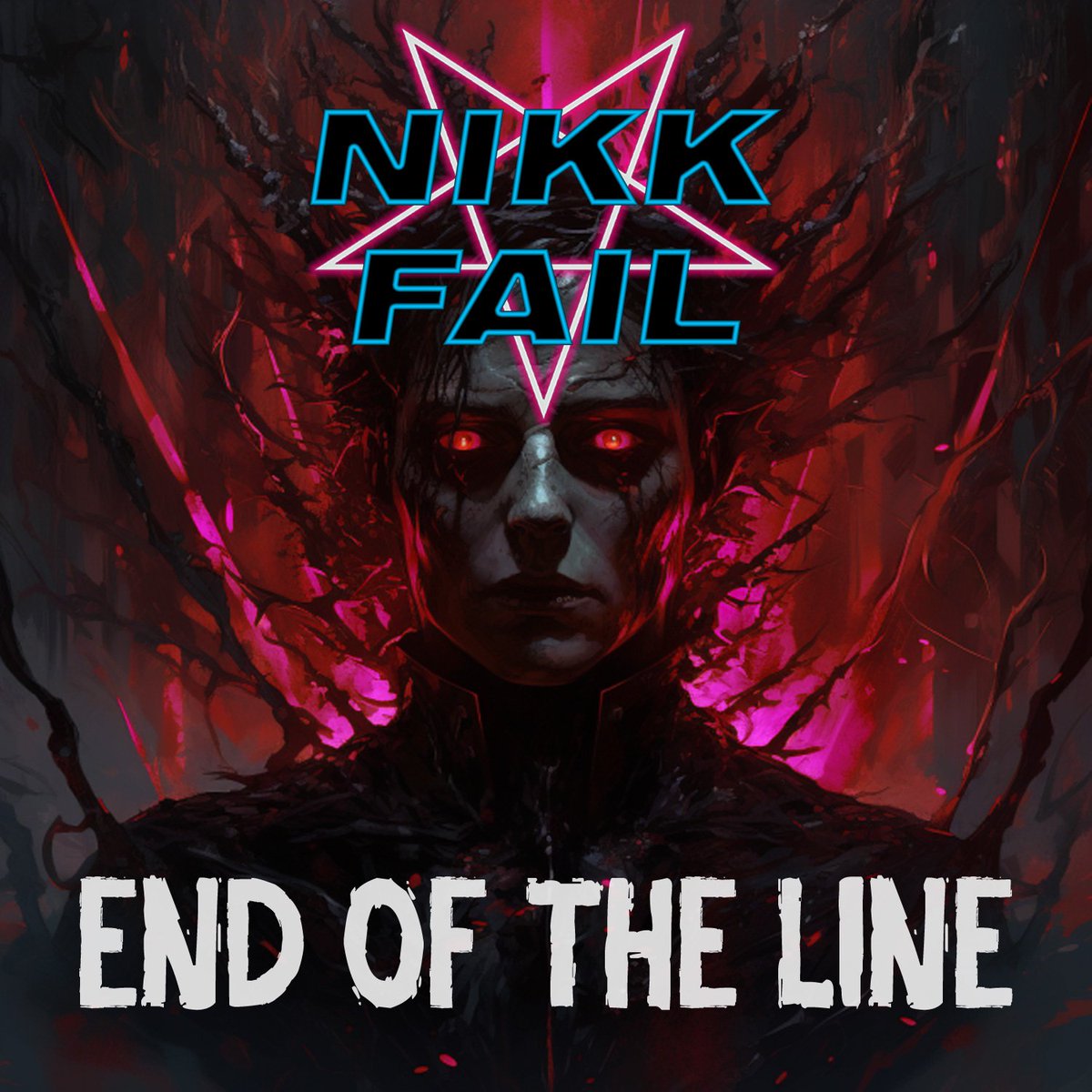 Very soon, and i mean soon, I'll share a little taste from 'End Of The Line'.. meanwhile.. the cover art of the Title Track featuring on Vocals Eleonora Ferrari

#synthwave #horrorsynth #darkwave #darksynth #endoftheline #nikkfail