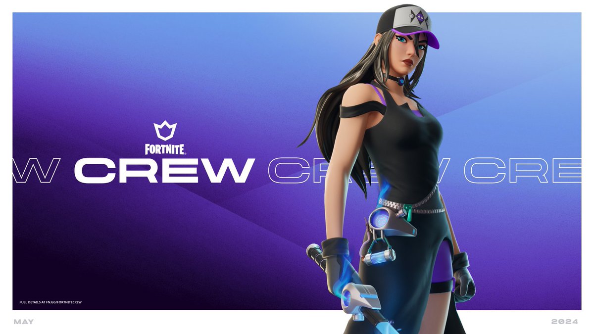 Fortnite Crew Giveaway 🎉 Ends in 24 Hours - Like and Retweet - Follows @HysterPC + @Castgfishy + Turn 🔔 ON. #Fortnite