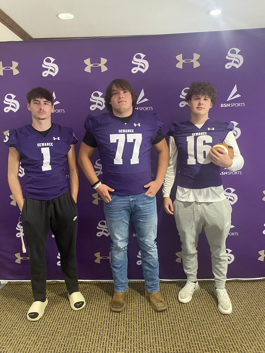 I Had a great junior day today @SewaneeFootball thank you @Official_CoachA for the invite!🟣⚪️ @Coach_Kuhn @Dub_C_Football @CoachMacSewanee