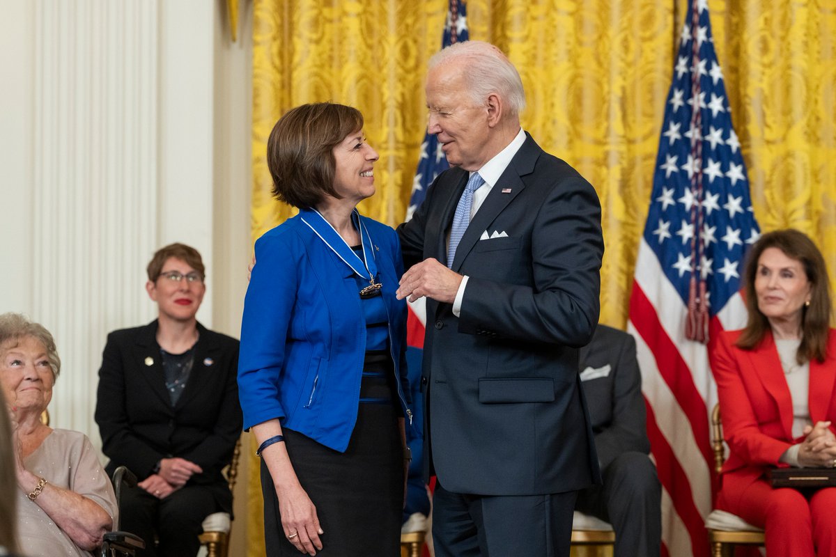 We're so proud of Drs. Jane Rigby & Ellen Ochoa, who received the Presidential Medal of Freedom. Jane helped bring @NASAWebb to life, transforming how we see the universe. Ellen, a pioneer in space and a role model on Earth, led @NASA_Johnson. Both embody the best of NASA.