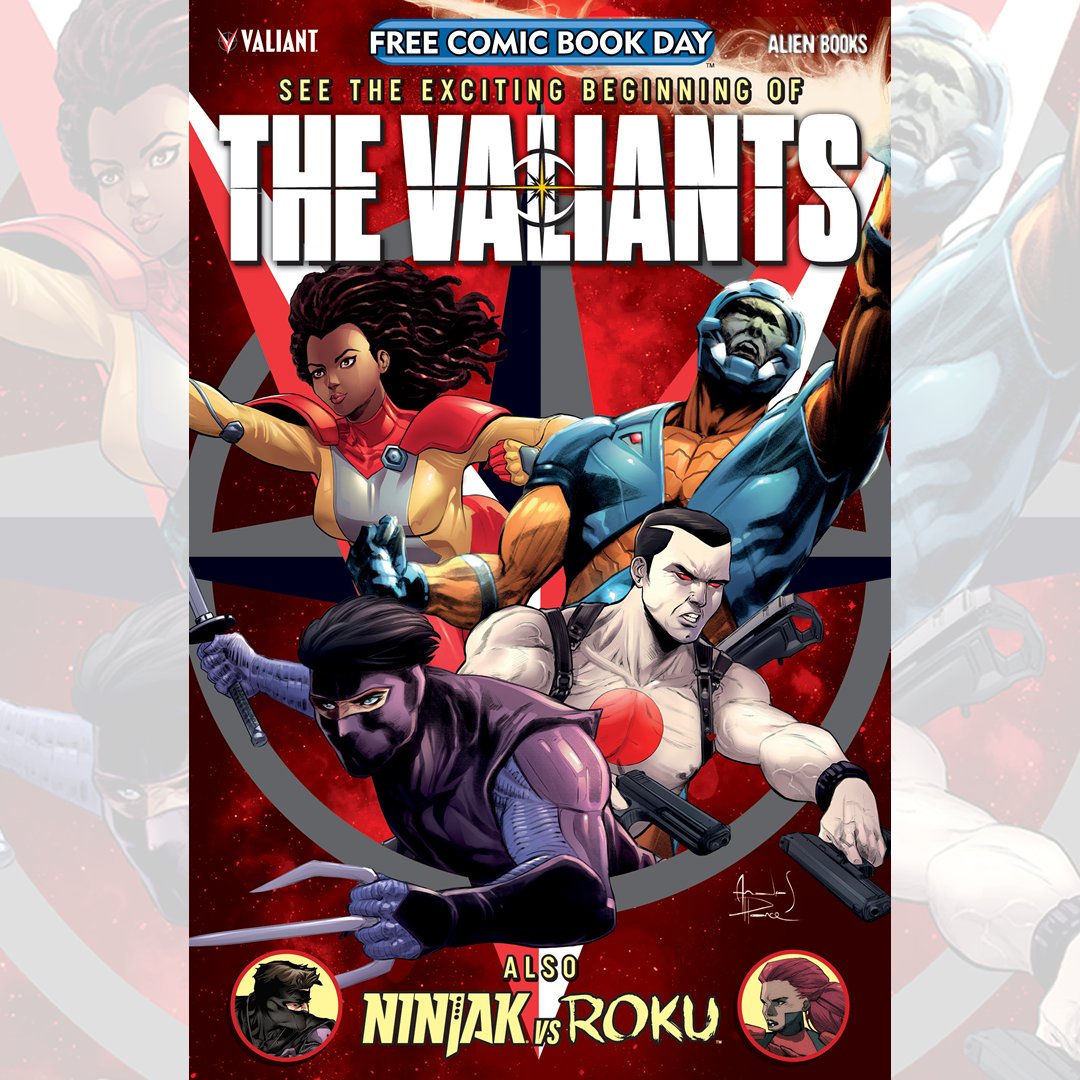 📢 Free Comic Book Day is Here! 🚀 Get ready to discover THE VALIANTS FCBD Edition at your local comic shop TODAY! 🌟 @freecomicbook #THEVALIANTSFCBD #AlienBooks #ComicShop #FreeComicBookDay #ValiantUniverse #Resurgence #ComicEvent #EpicAdventure #MustRead #valiants #FCBD