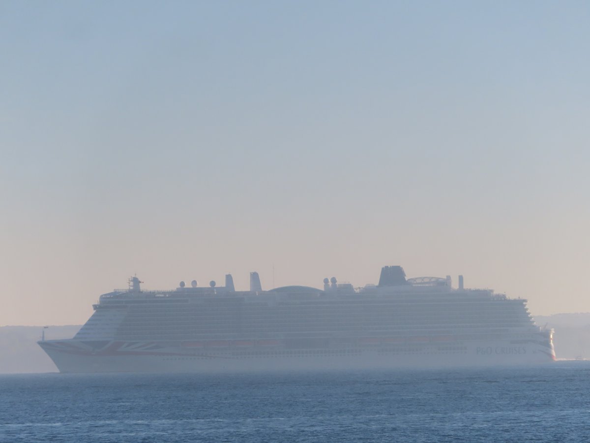 @pandocruises Iona in the Solent on the 4/5/2024 after departing friom Southampton.