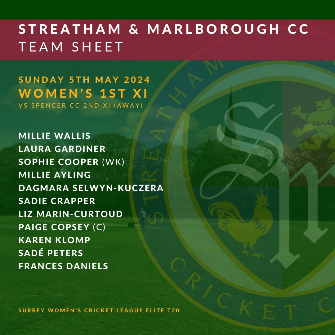 4pm start tomorrow for our first T20 game!🤞 For good weather! ☀️ 

#wegotgame #womenscricket #cricket #clubcricket #womancricketer #leaguecricket #surreyleague #southlondon #breakthebias #thisgirlcan #cricketlovers