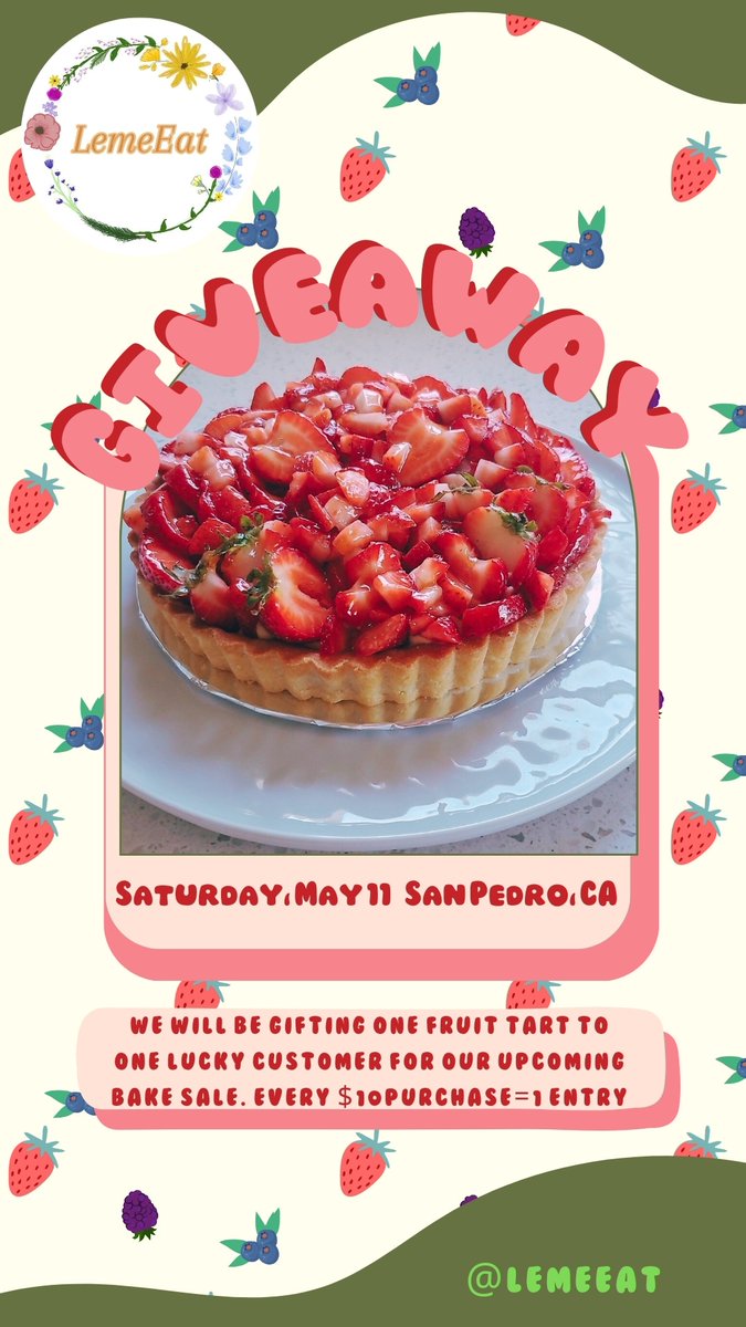 Please support our small business. 
We bake vegan pasties, we use organic products and use no additives. 
Follow us at @lemeeat on IG