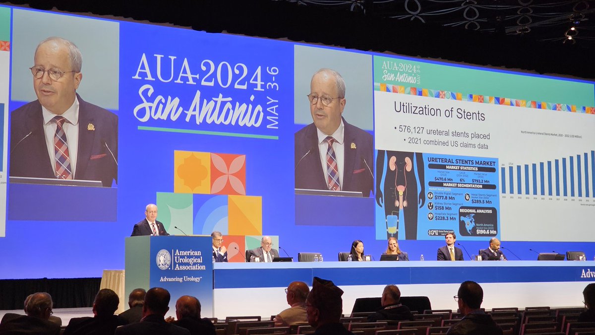 Great plenary session on stent related matters #AUA24 Many take home points in choosing your stent 👉planned dwell time, material, symptoms, strings @exkeller @KSternAZ