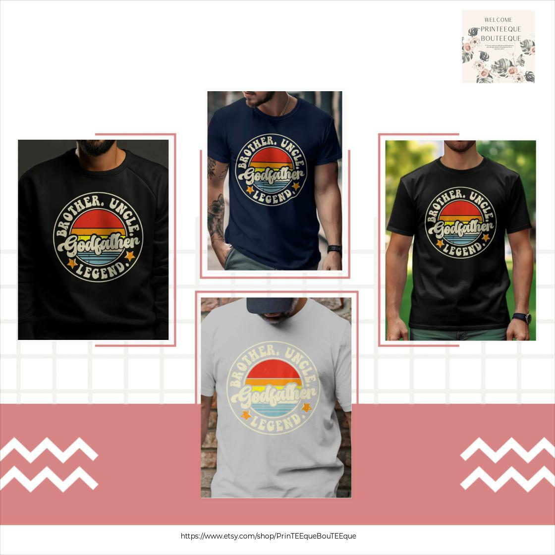 Experience awesomeness! Introducing Retro Godfather T-Shirt or Sweatshirt, Gift, Vintage Brother Uncle Legend Tee, Colorful Family Gift, available now at an amazing price of $35.00
etsy.com/listing/172349…
#VintageTShirt #GodfatherGift