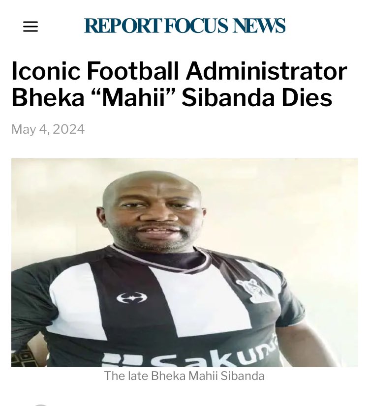 Football Administrator Bheka Sibanda #diedsuddenly after collapsing at his shop
(May 2024)